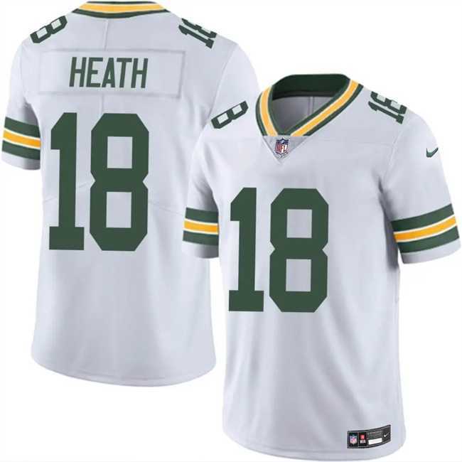 Men & Women & Youth Green Bay Packers #18 Malik Heath White Vapor Untouchable Limited Stitched Jersey